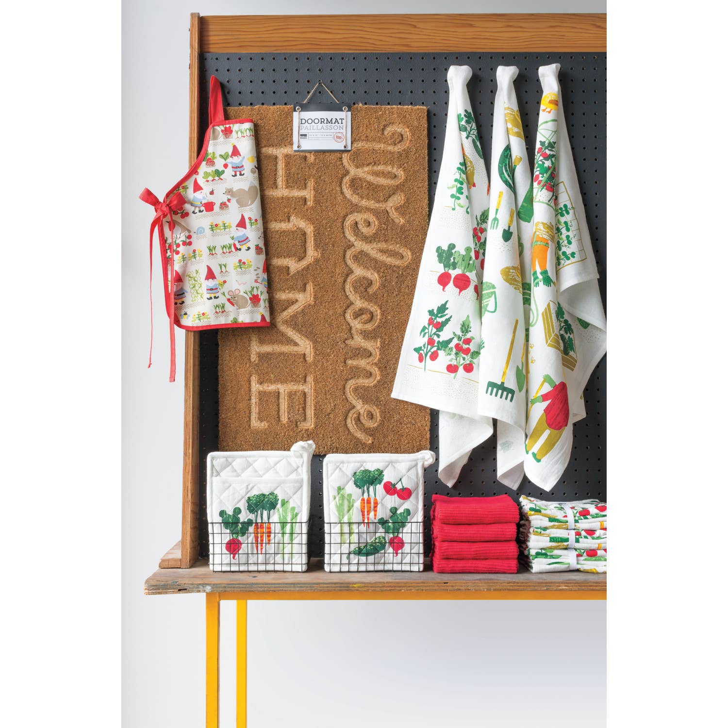 Red Ripple Turkish Cotton Dishtowel