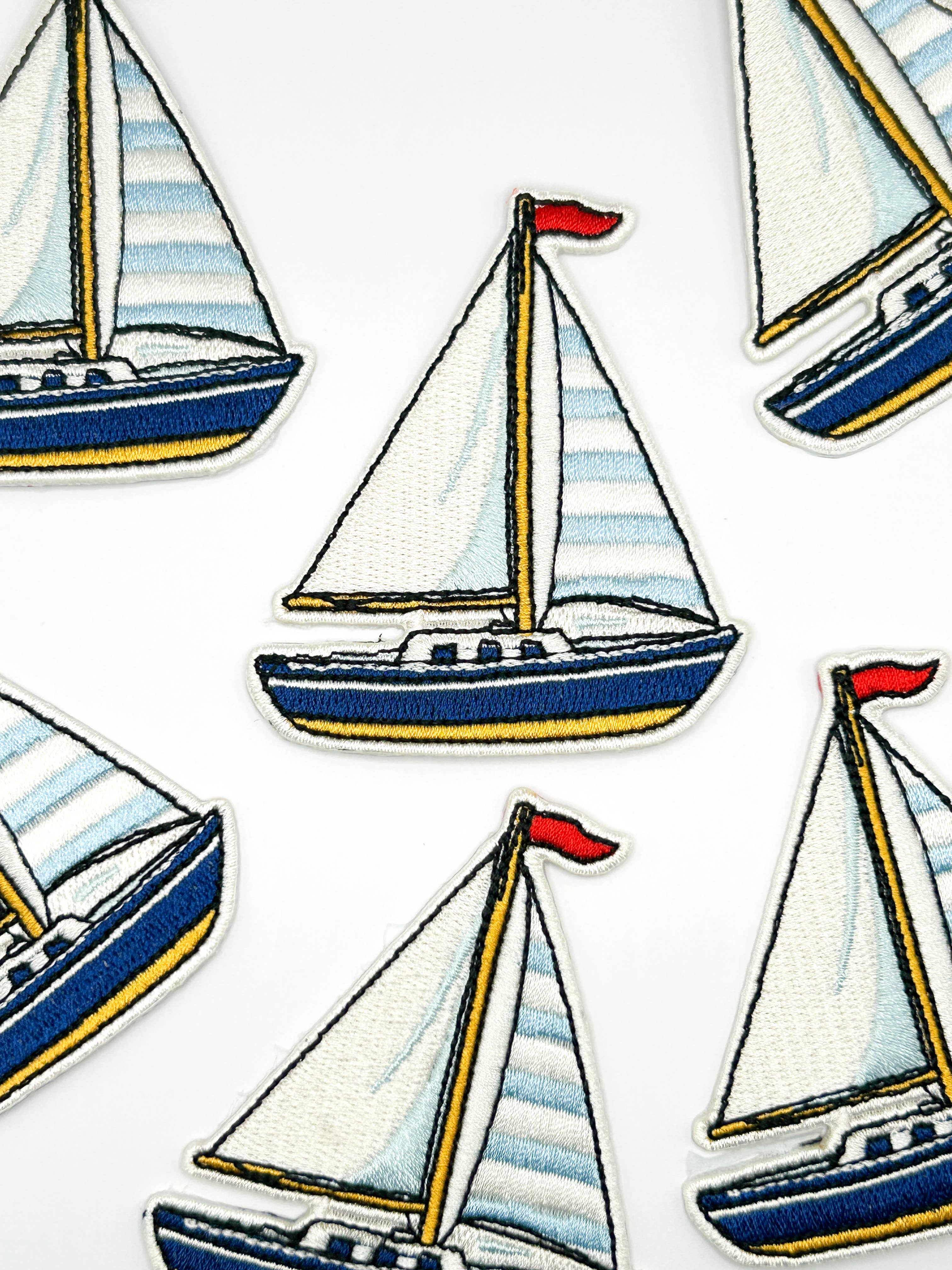 Sailboat Iron-On Patch