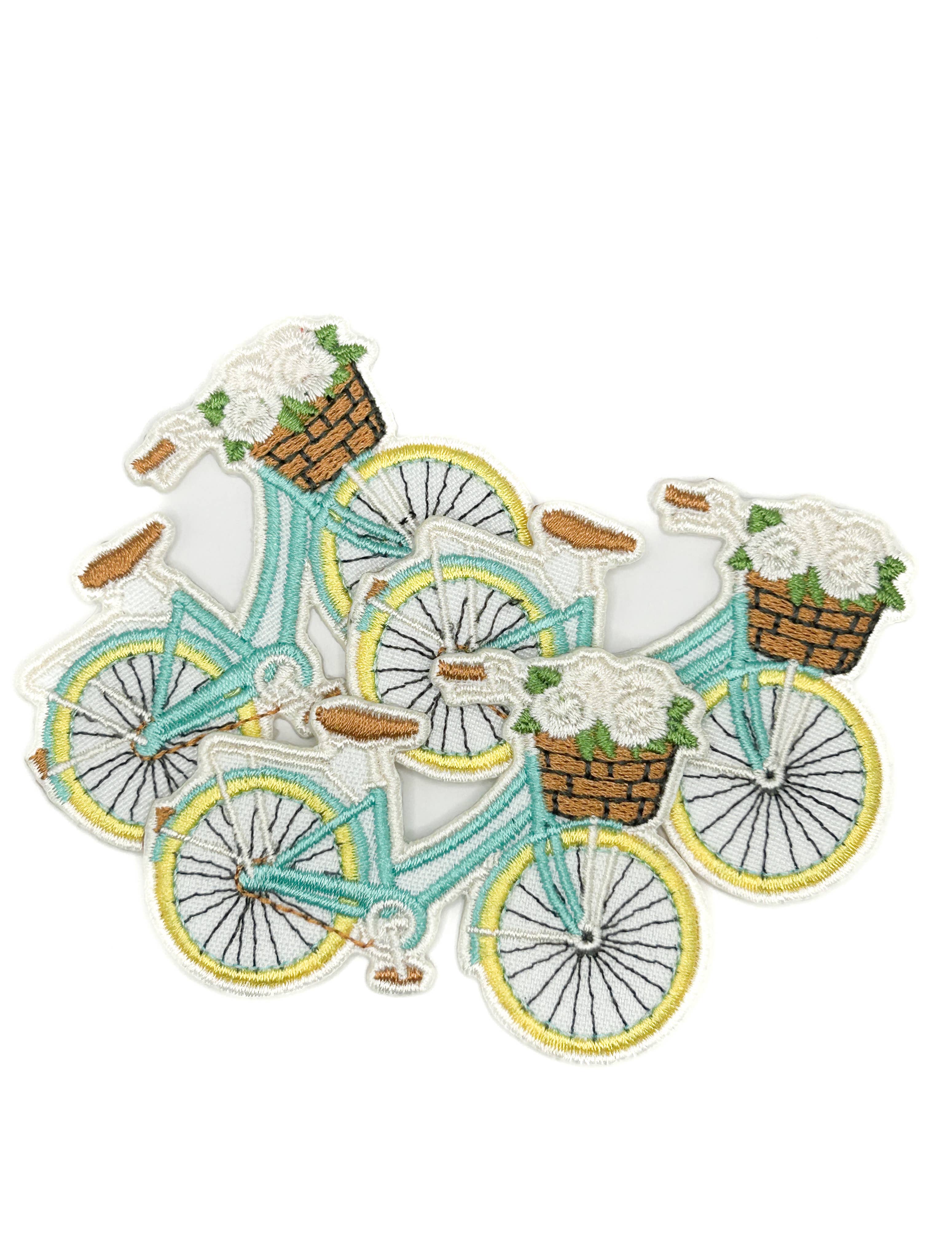 Embroidered Bicycle Iron-On Patch