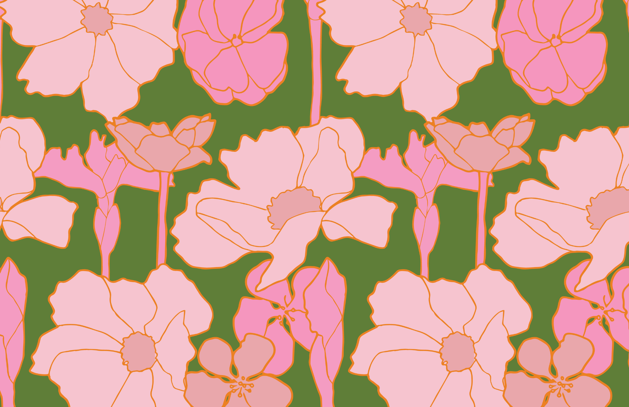 Fab Floral Tray Inserts Vol 1, 11 x 17, set of 10