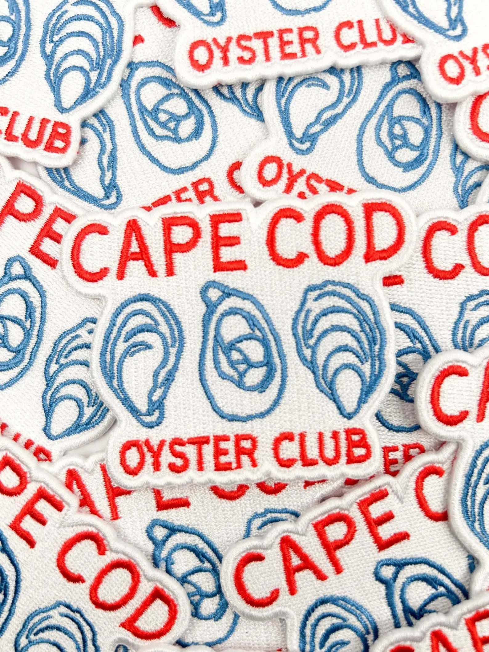 Cape Cod Oyster Club Patch – Coastal Embroidered Iron On
