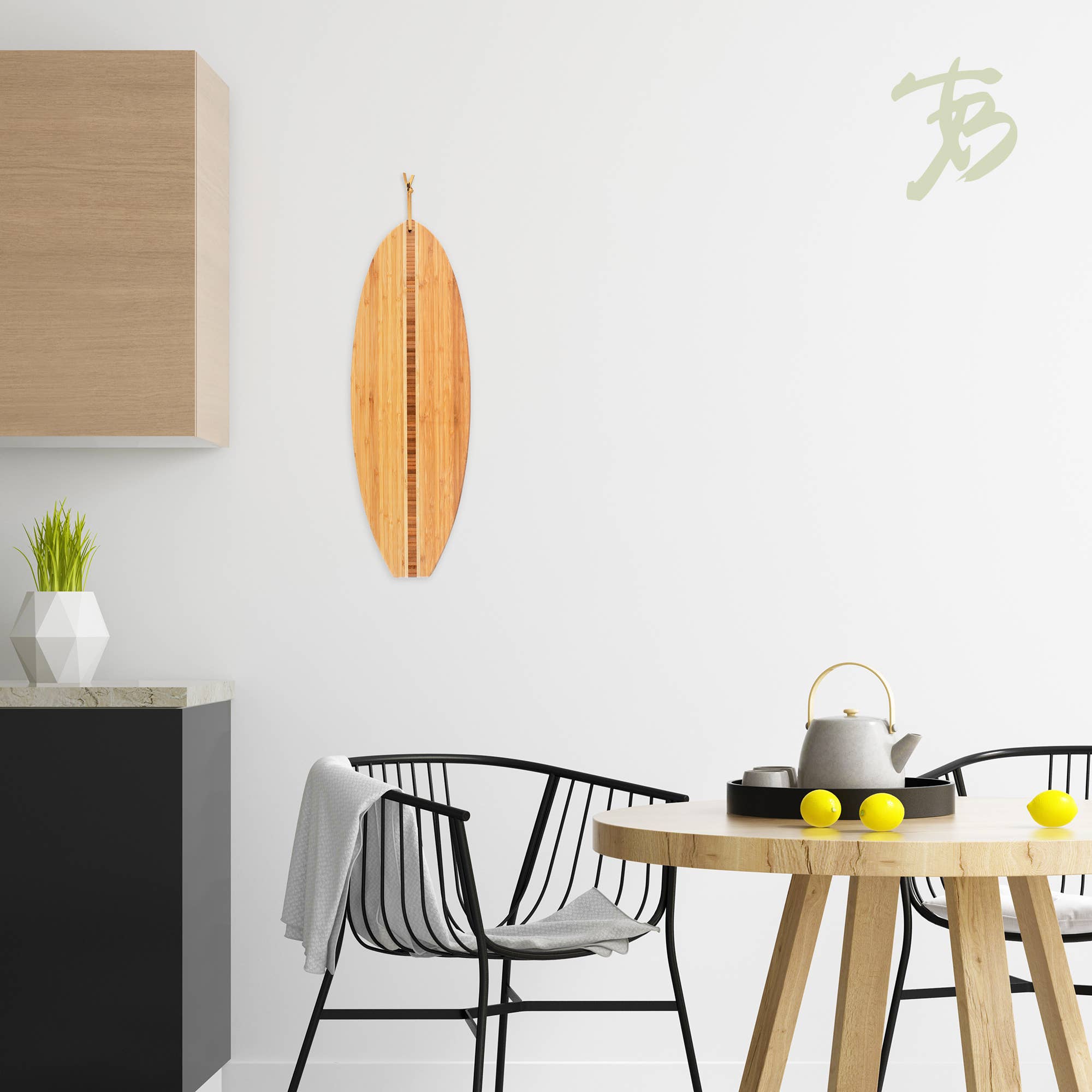 Surfboard Shaped Serving & Cutting Board