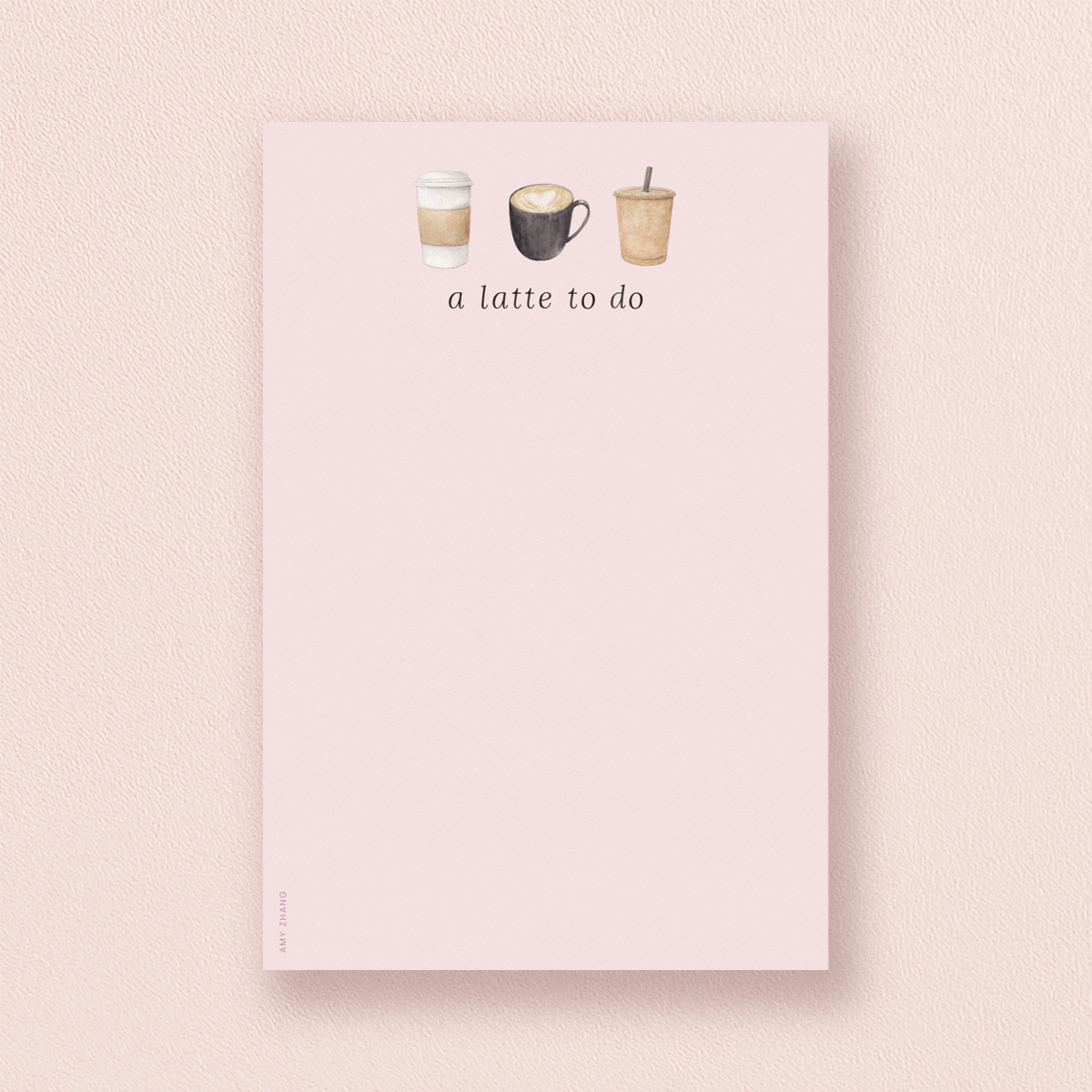 A Latte To Do Notepad