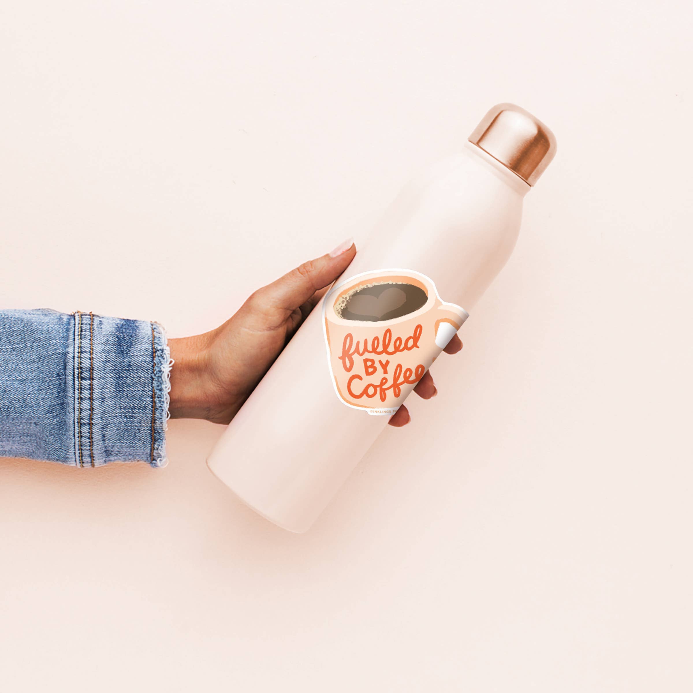 Fueled by Coffee Vinyl Sticker