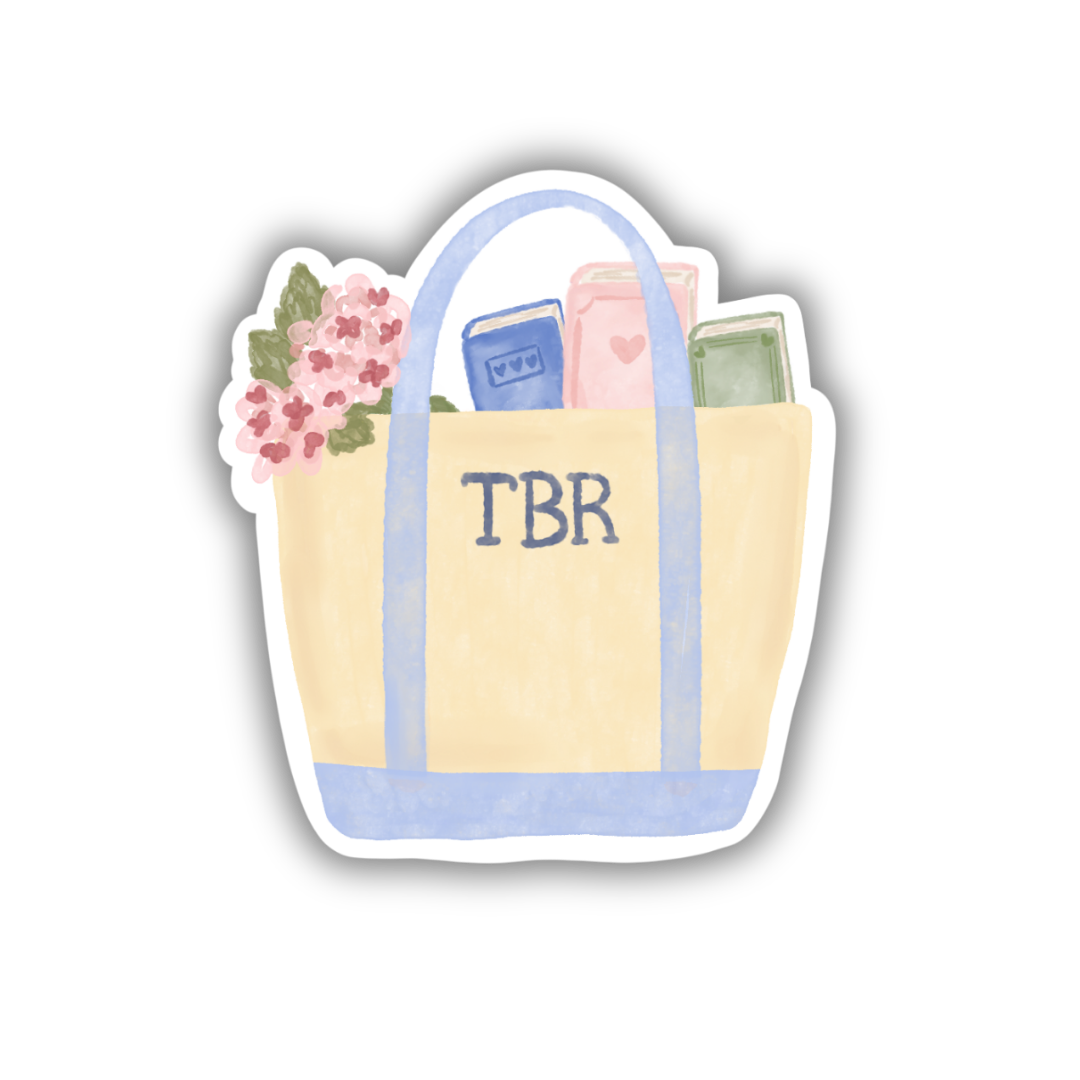 TBR Book Tote Sticker