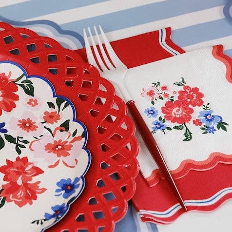Summer Floral Cocktail Napkins