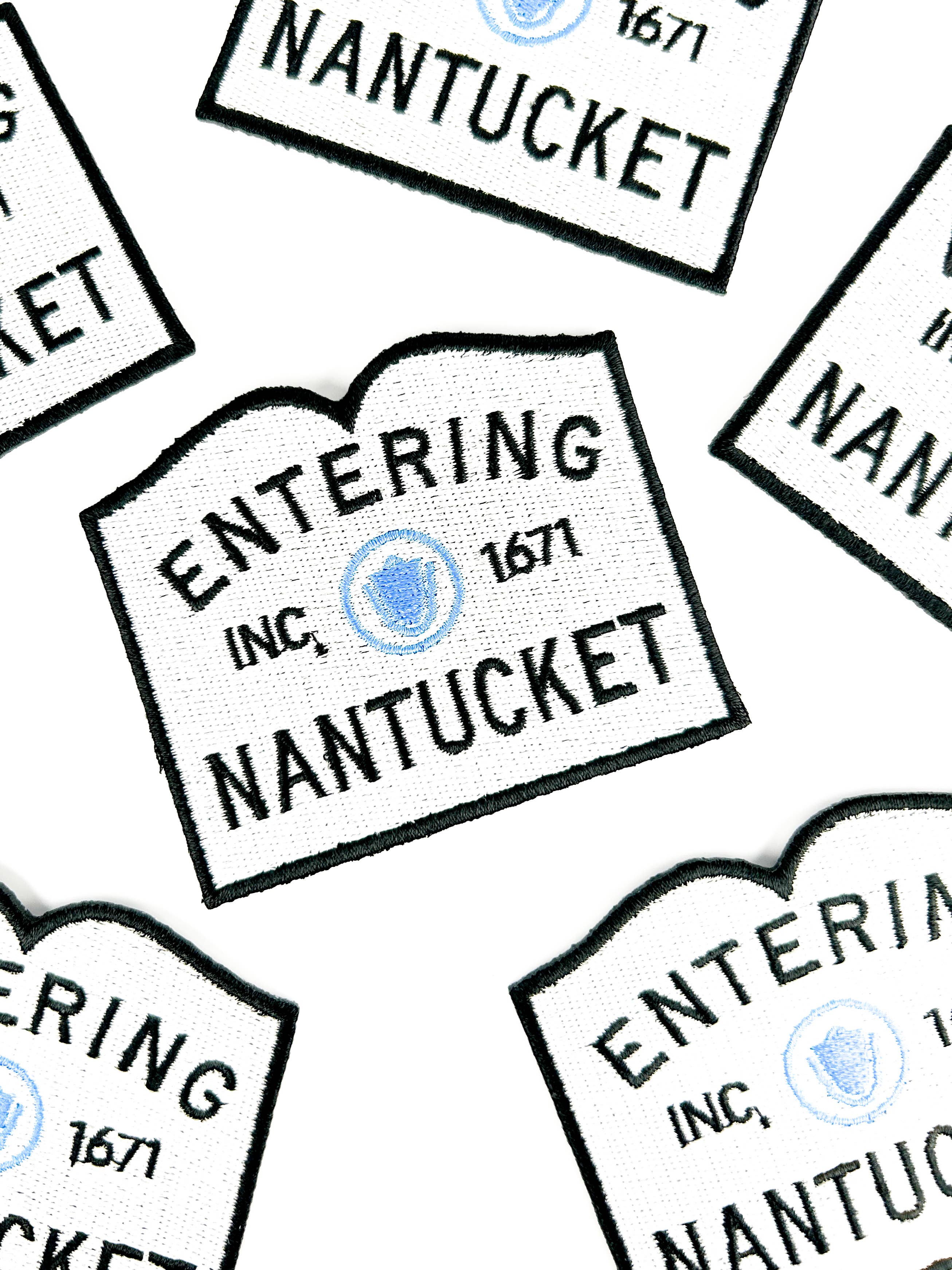 Nantucket Town Sign Iron-On Patch