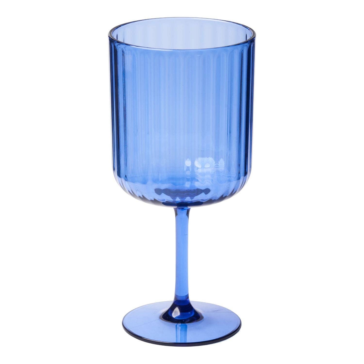Wine Modern Stemmed Glass, 17 oz - Cobalt