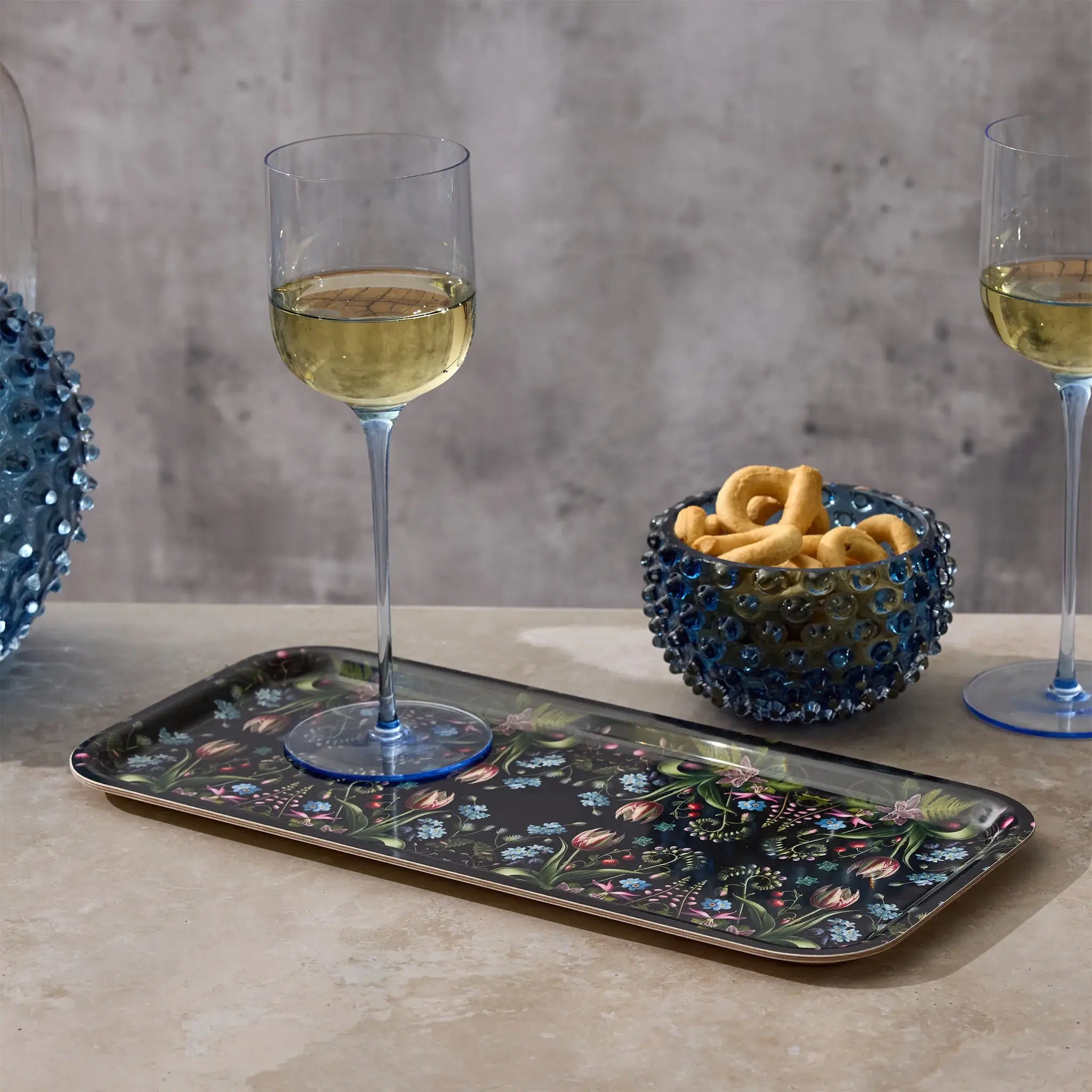 Forget-Me-Nots Rectangle Tray