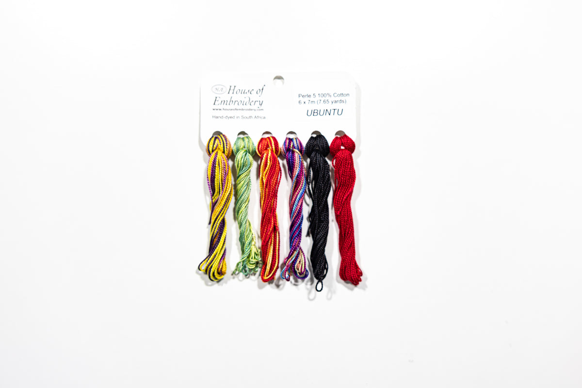 Ubantu - Cotton Perle #5 Thread Set (5 Mini Skeins)
