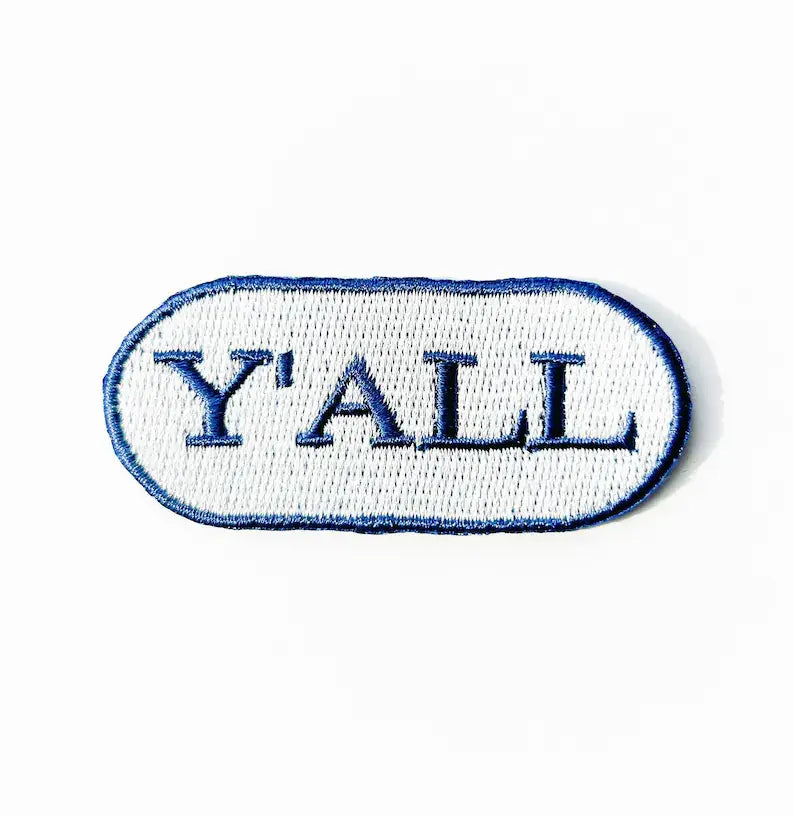 Y'all (Blue) Iron-on Patch