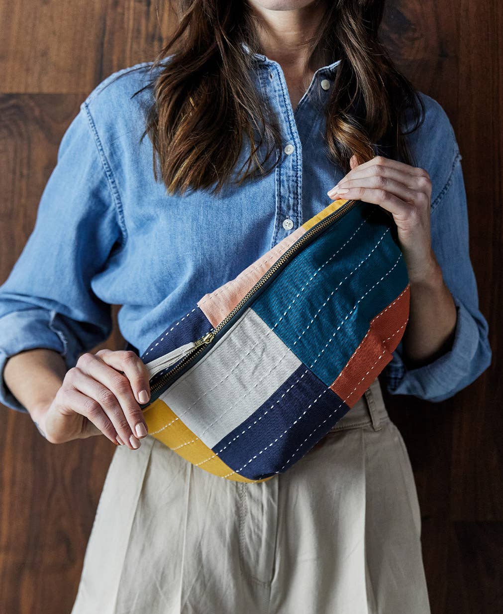 Checkered Sling Bag