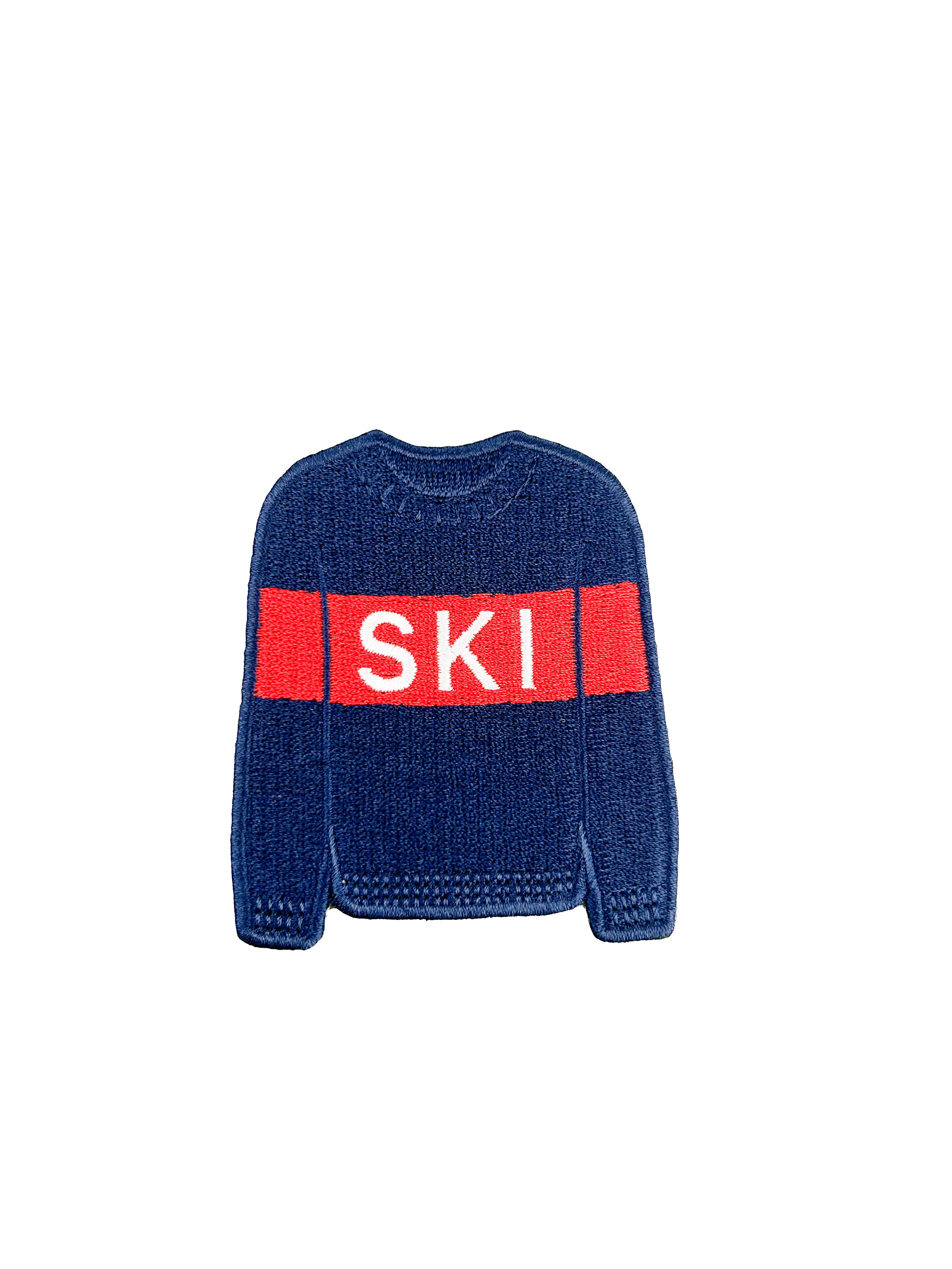 Ski Sweater Iron-On Patch
