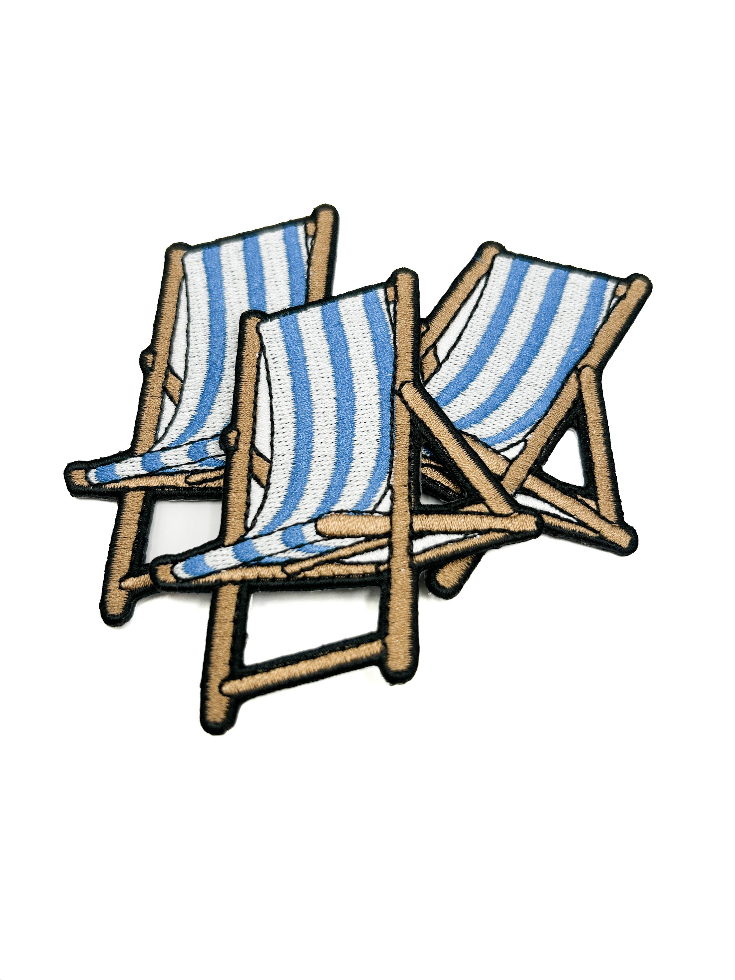 Beach Chair Iron-On Patch