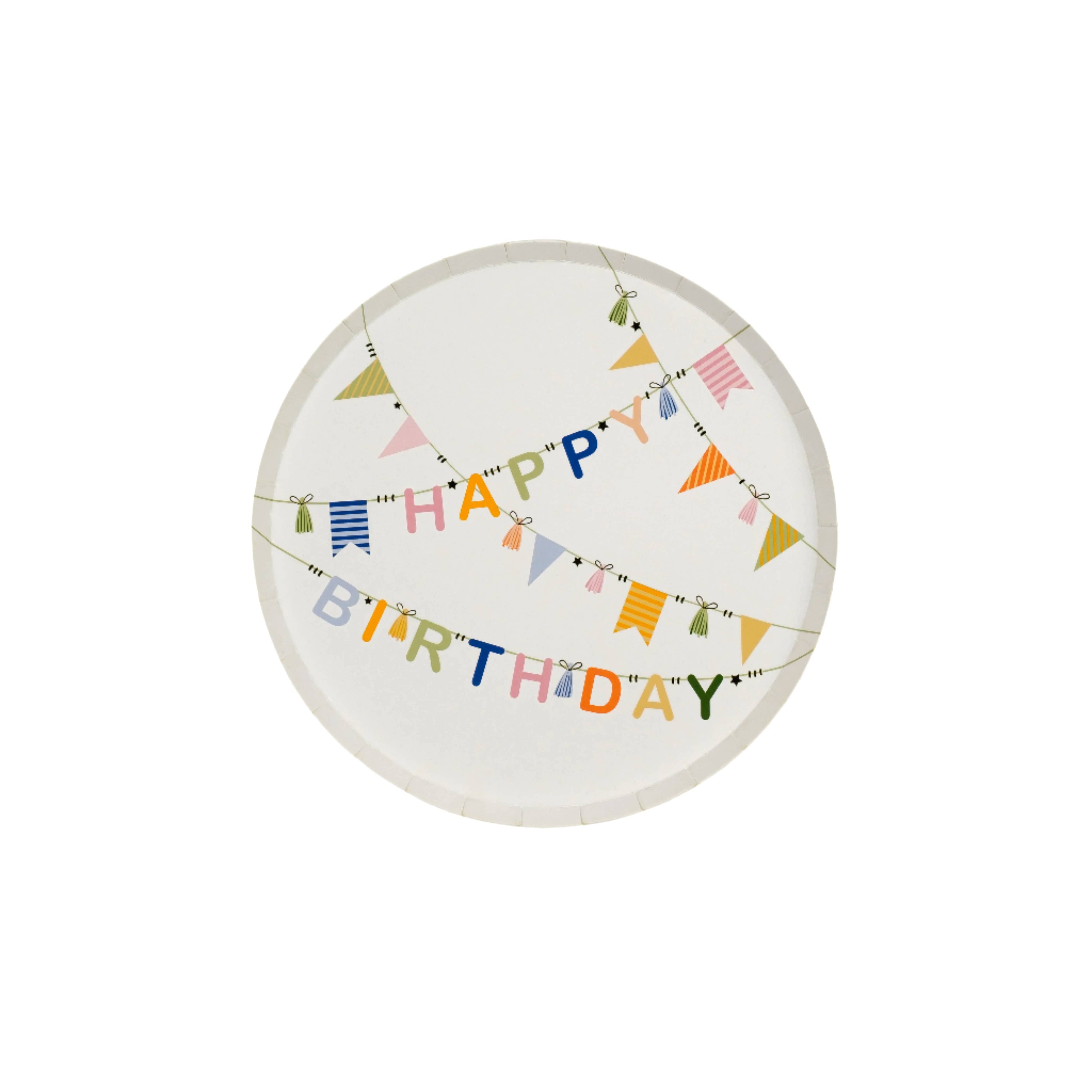 Birthday Cheer Dessert Paper Plates