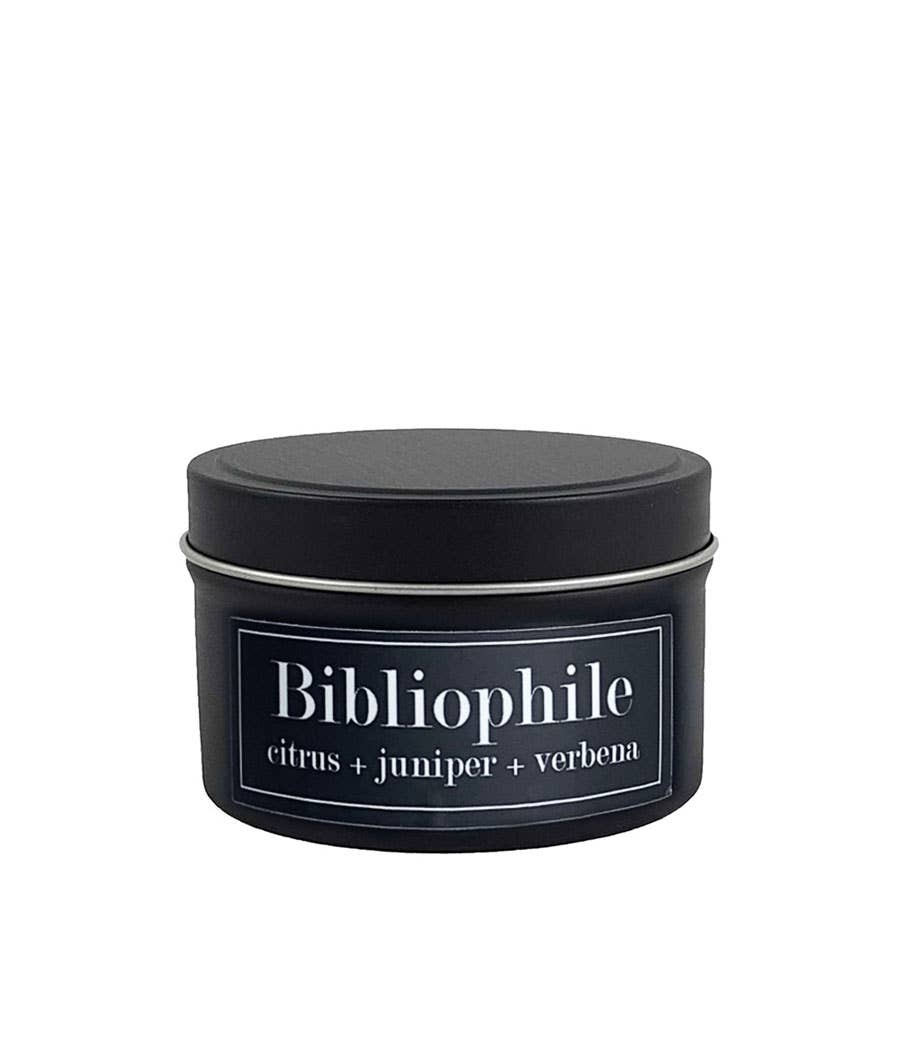 Bibliophile Soy Candle (4 oz) - Lemon + Cardamom + Tobacco