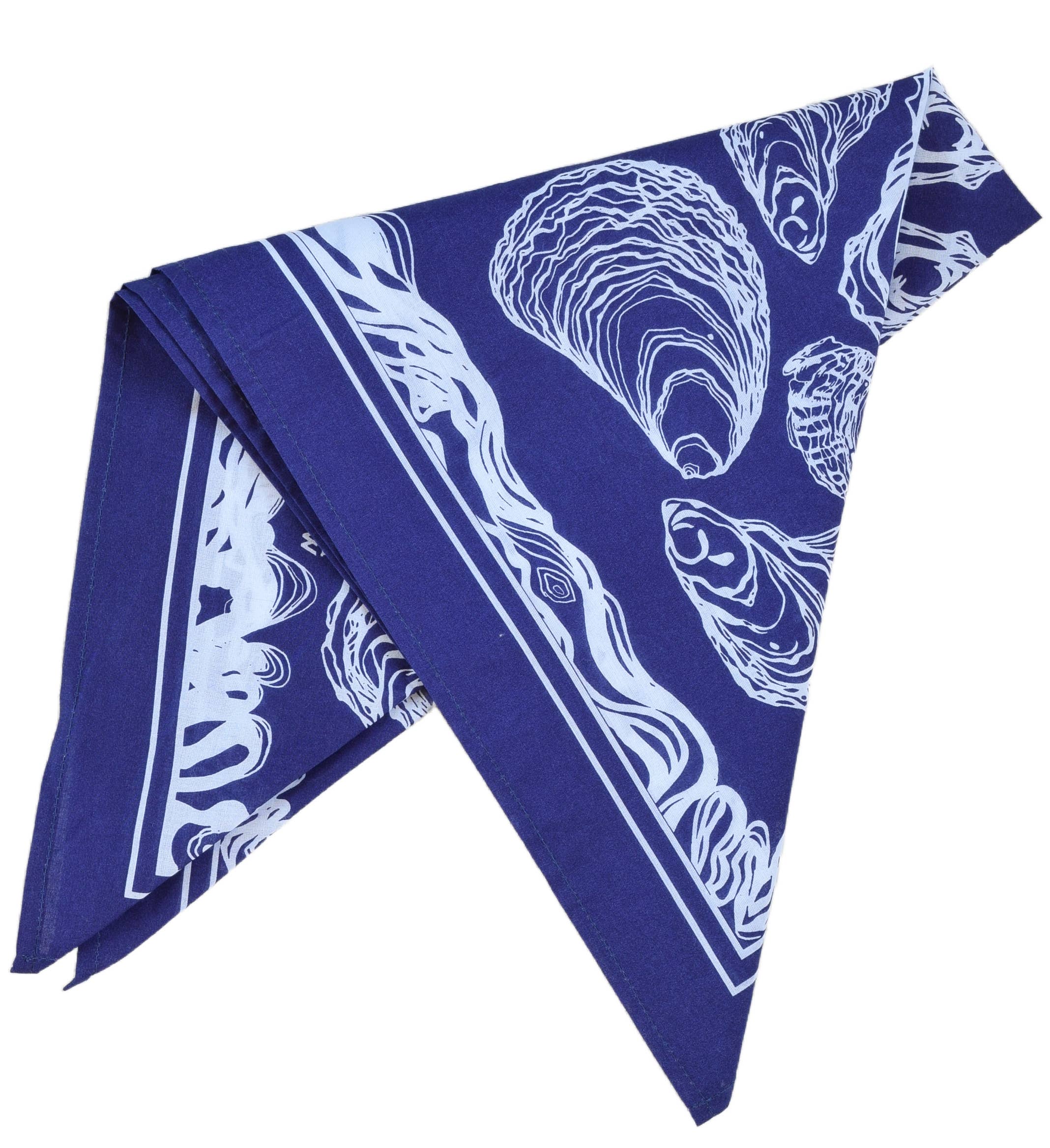 Royal Blue Oyster Bandana Royal Blue