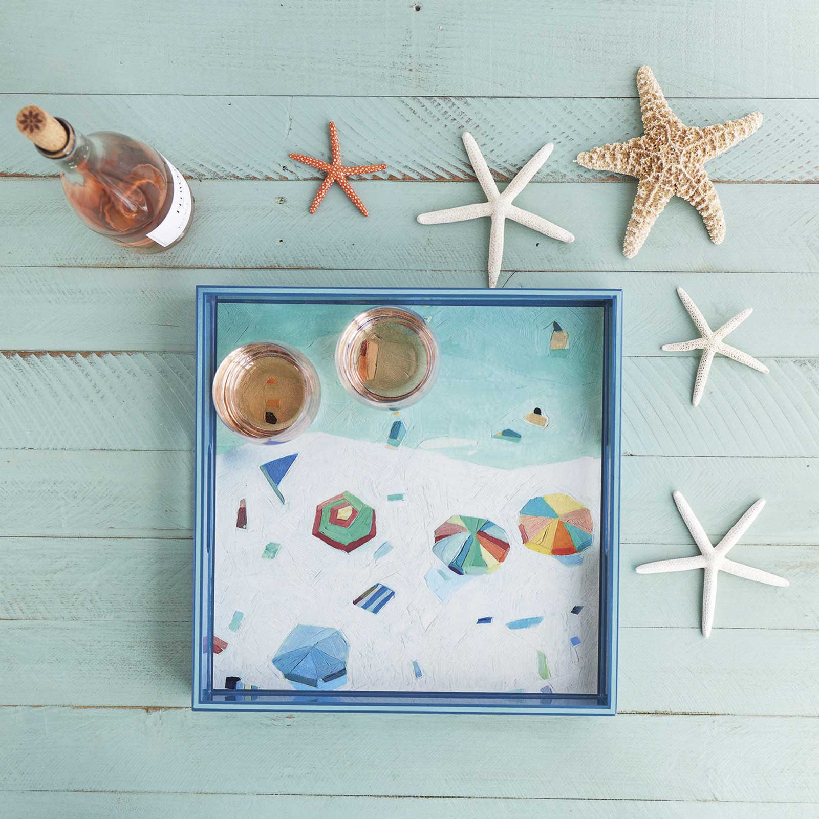 Beach Vista Square Serving Tray
