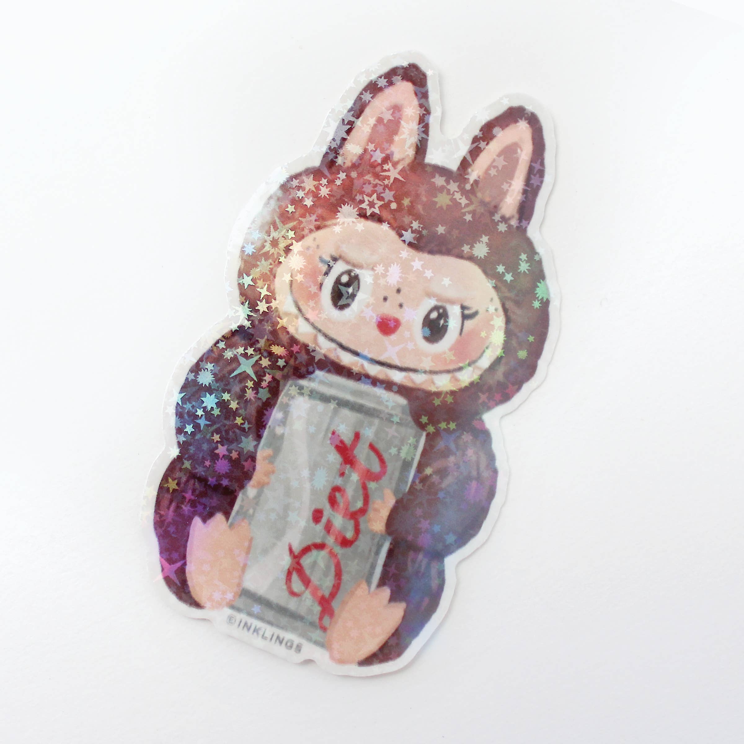 Labubu MonsterHolographic Vinyl Sticker