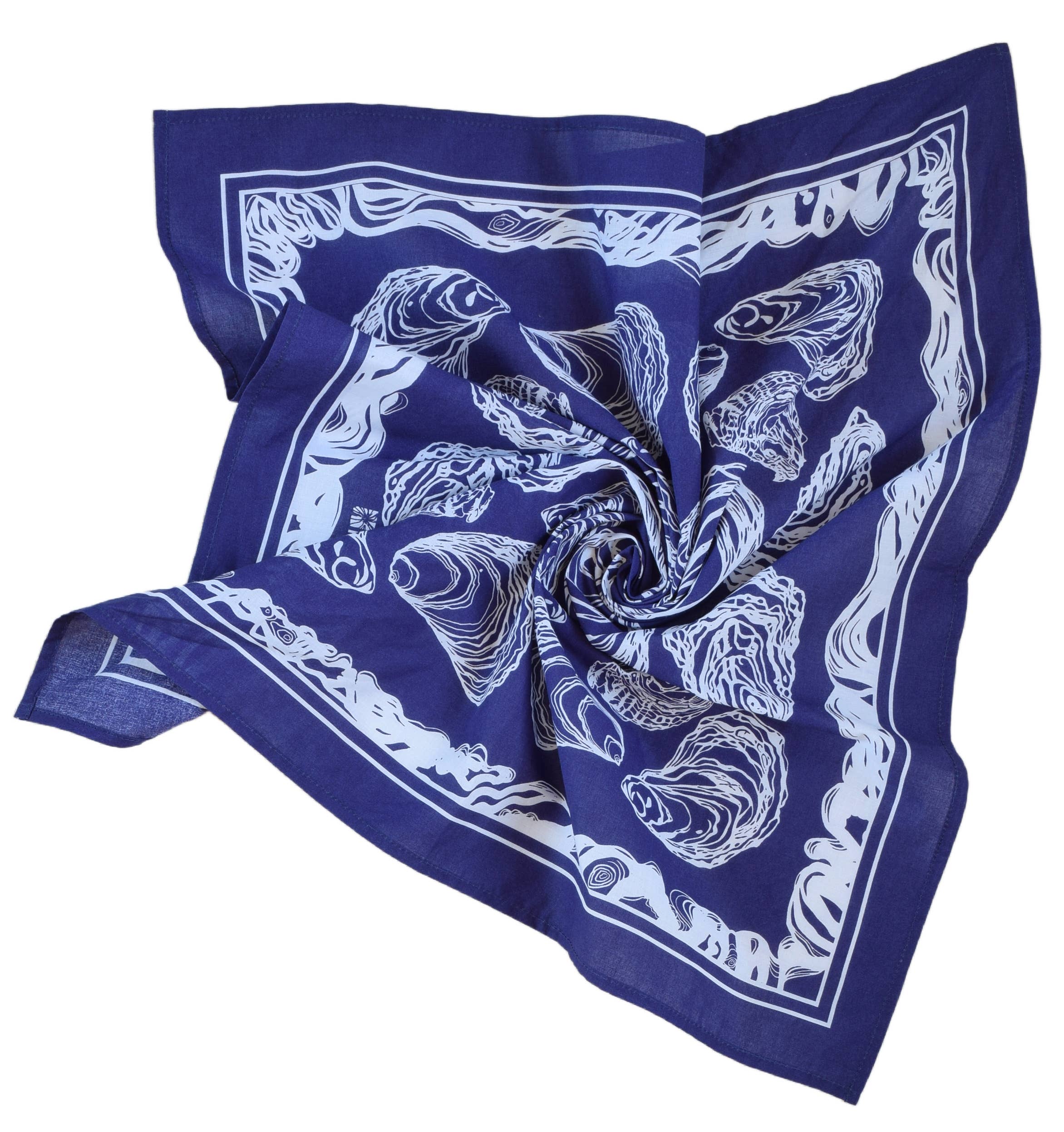 Royal Blue Oyster Bandana Royal Blue