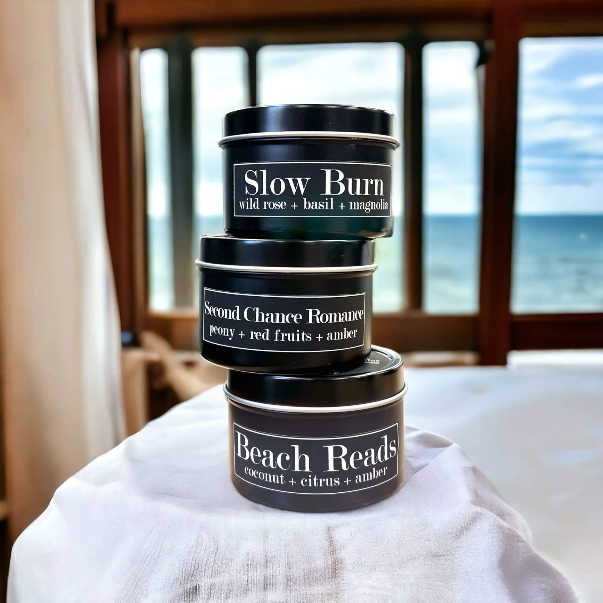 Slow Burn Soy Candle (4oz) - Wild Rose + Basil + Magnolia