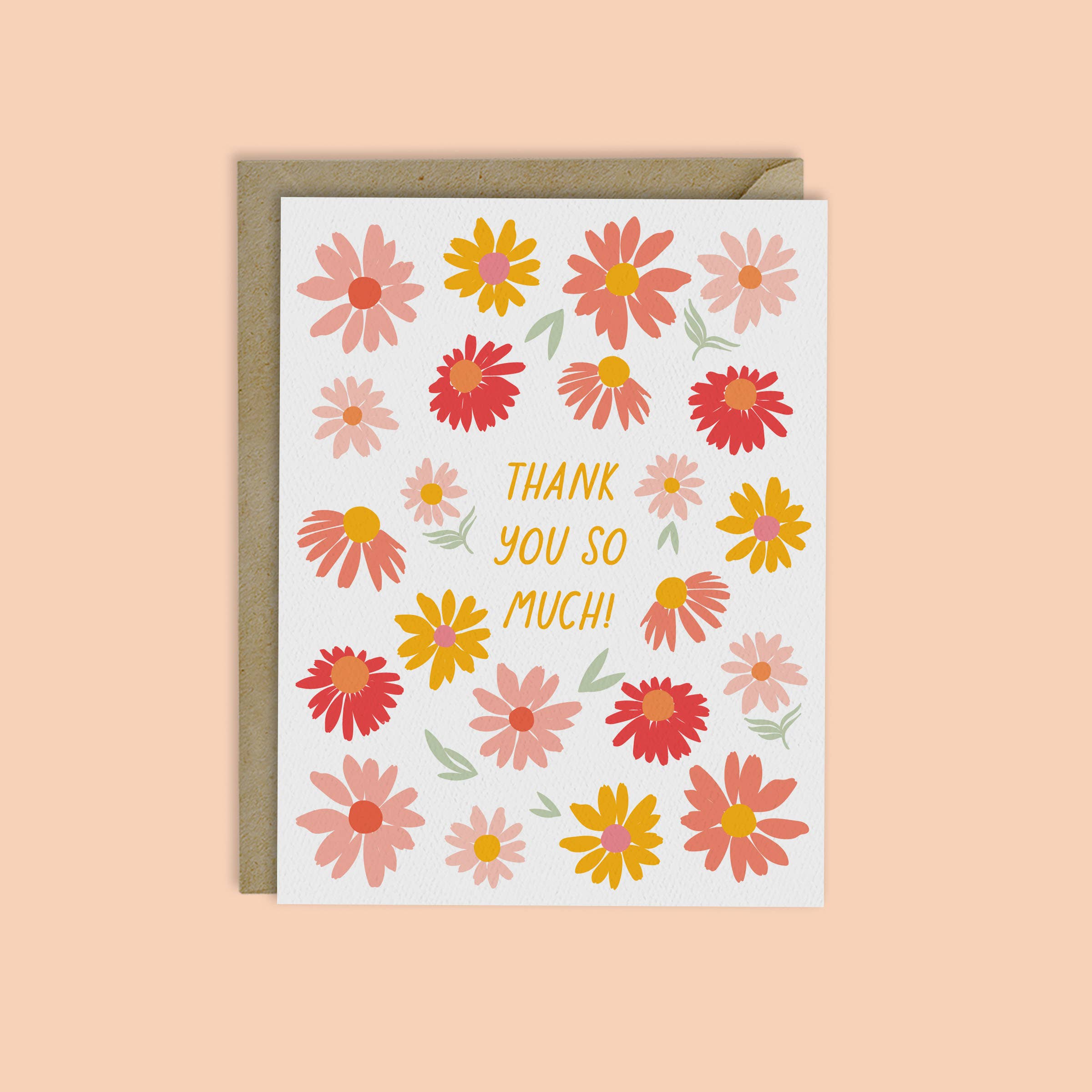 SUMMER GARDEN-THANK YOU SO MUCH CARD