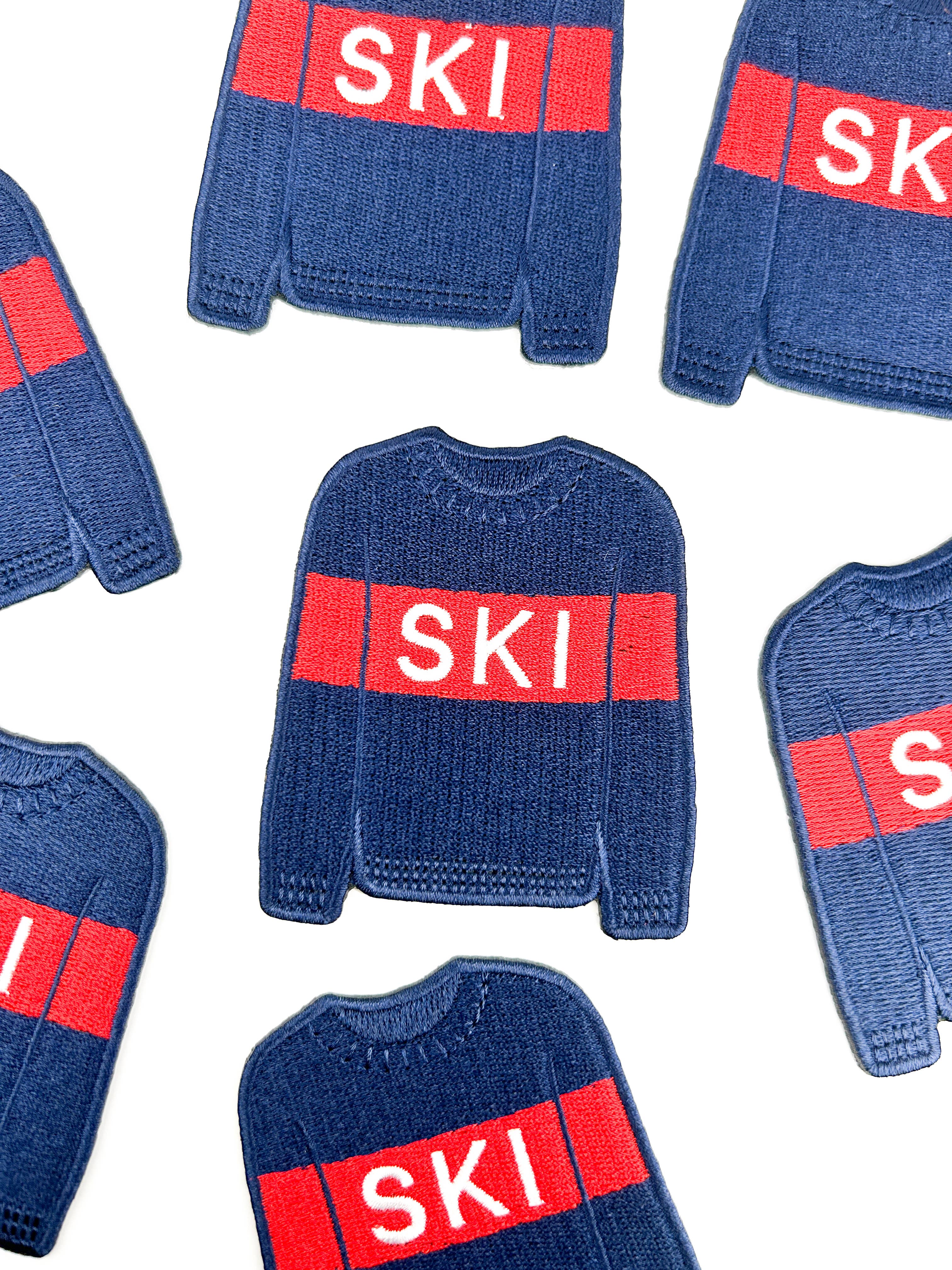 Ski Sweater Iron-On Patch