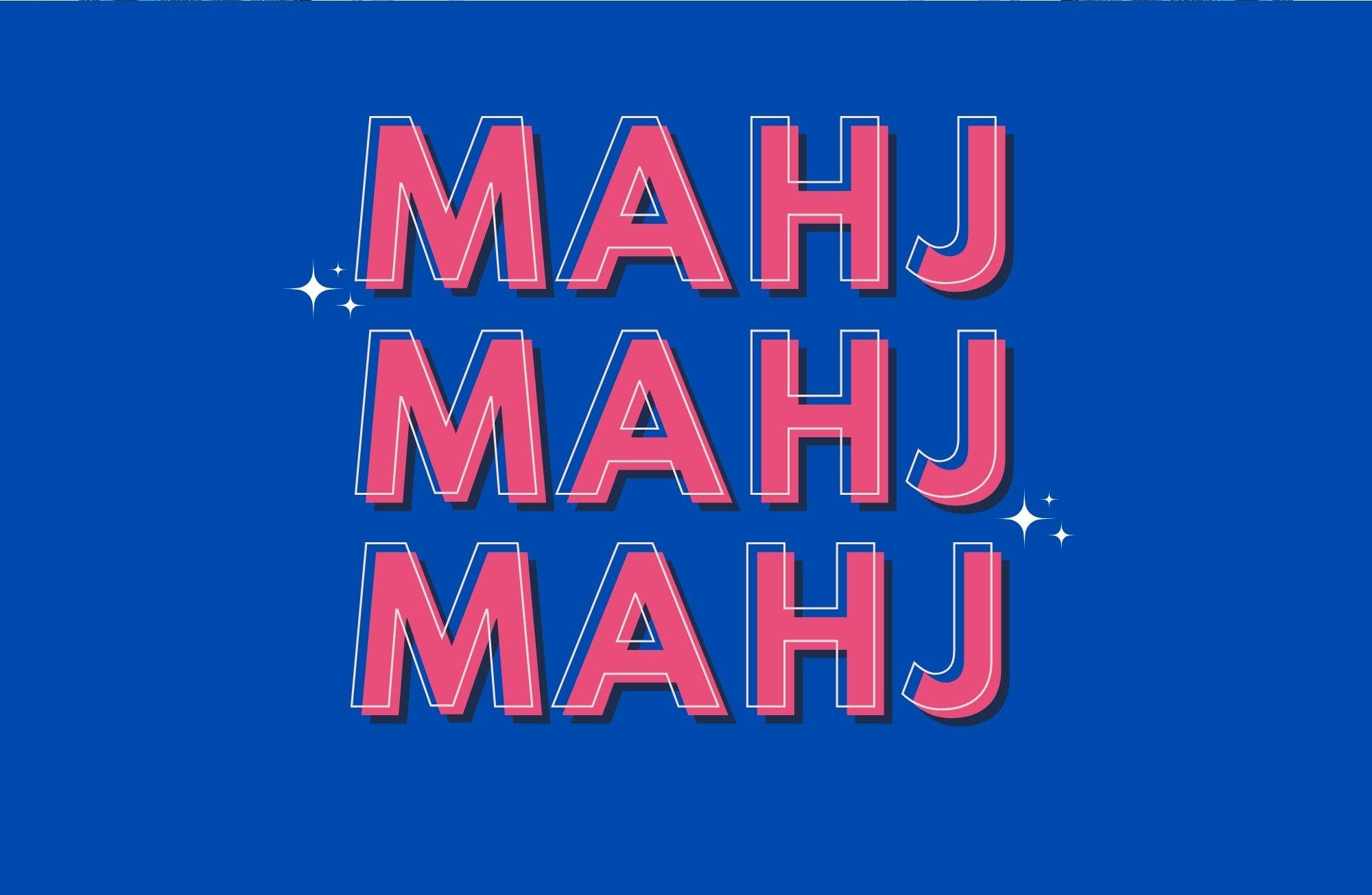 Mahjong Madness Tray Inserts Vol 1, 11 x 17, set of 10