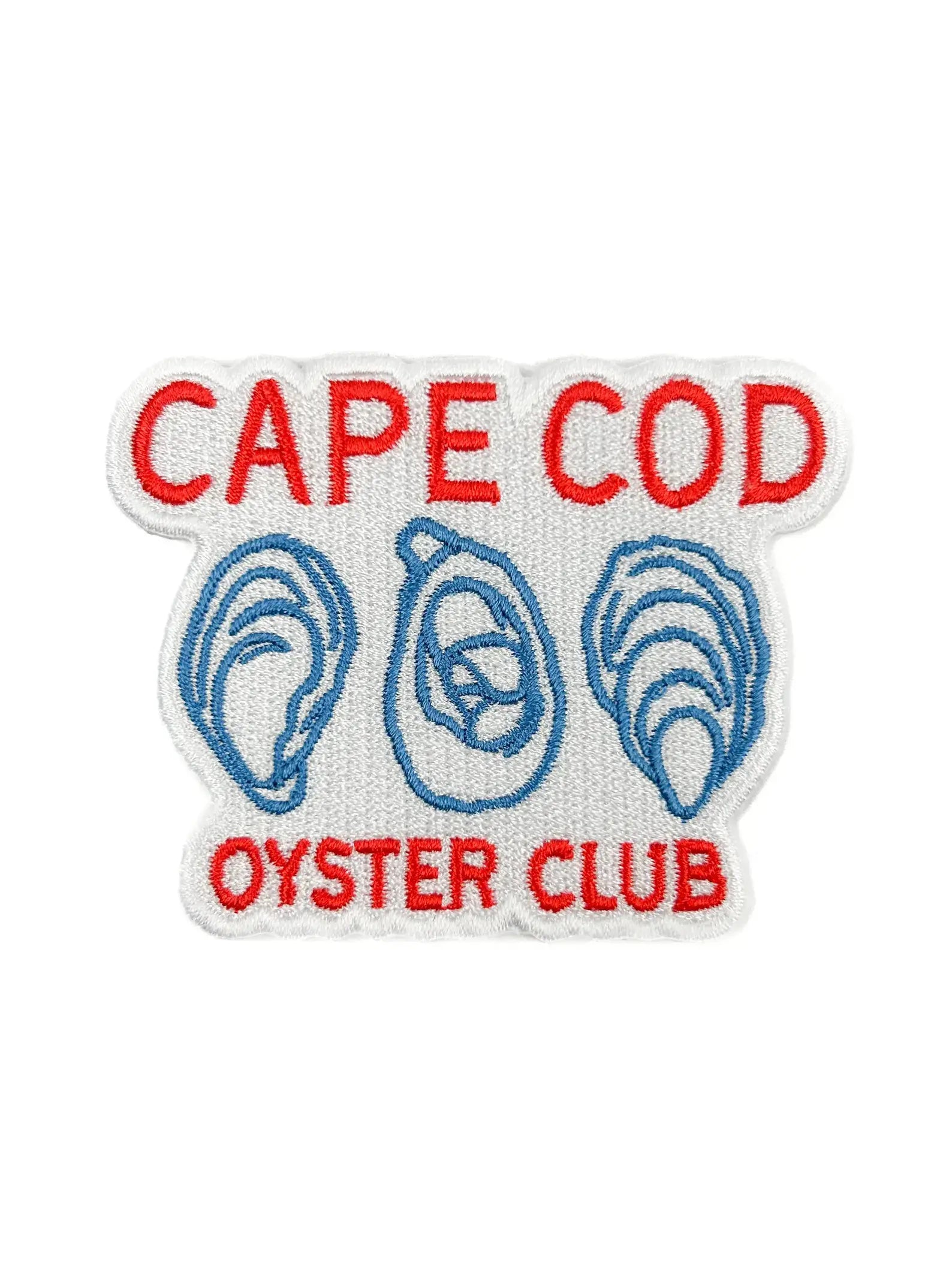 Cape Cod Oyster Club Patch – Coastal Embroidered Iron On