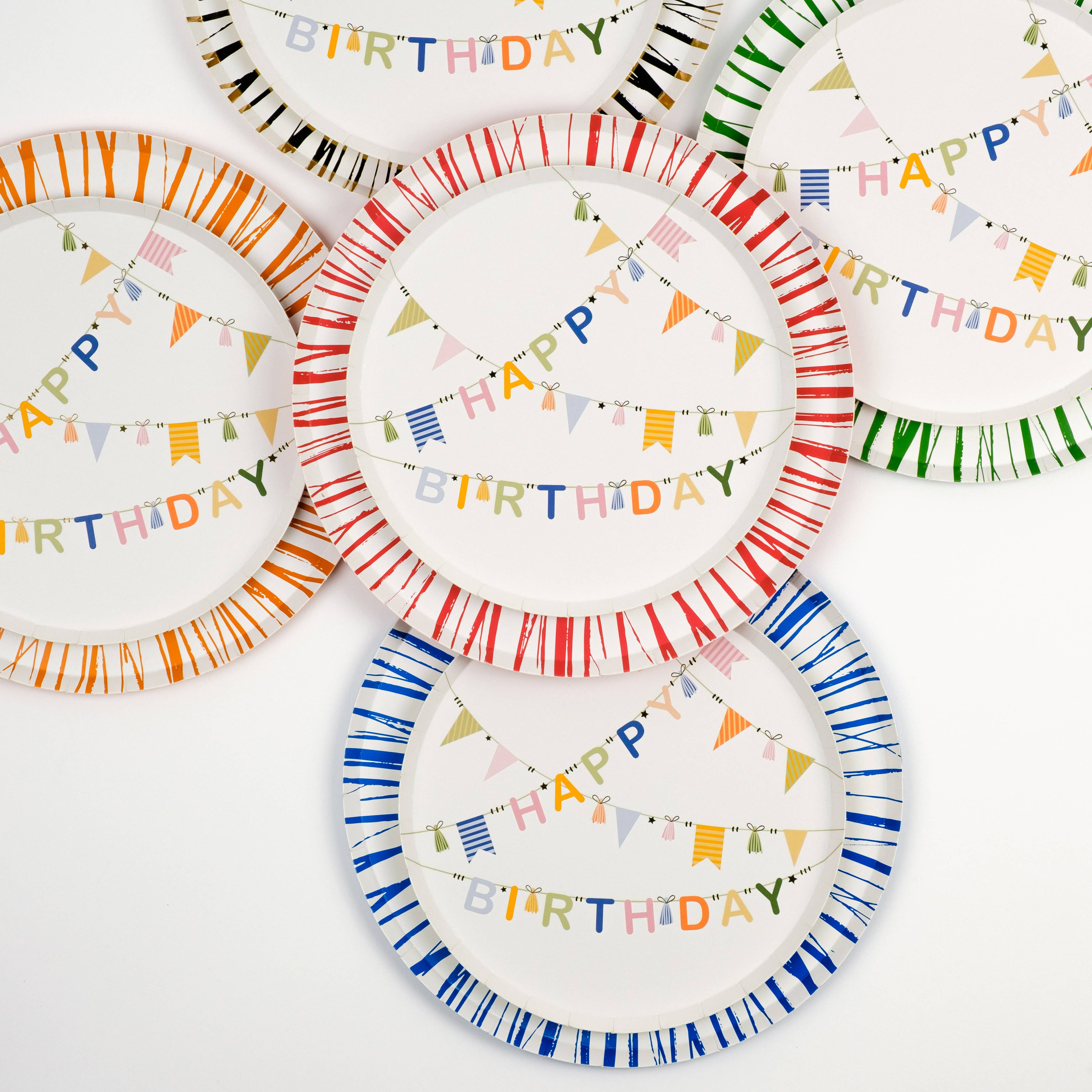 Birthday Cheer Dessert Paper Plates