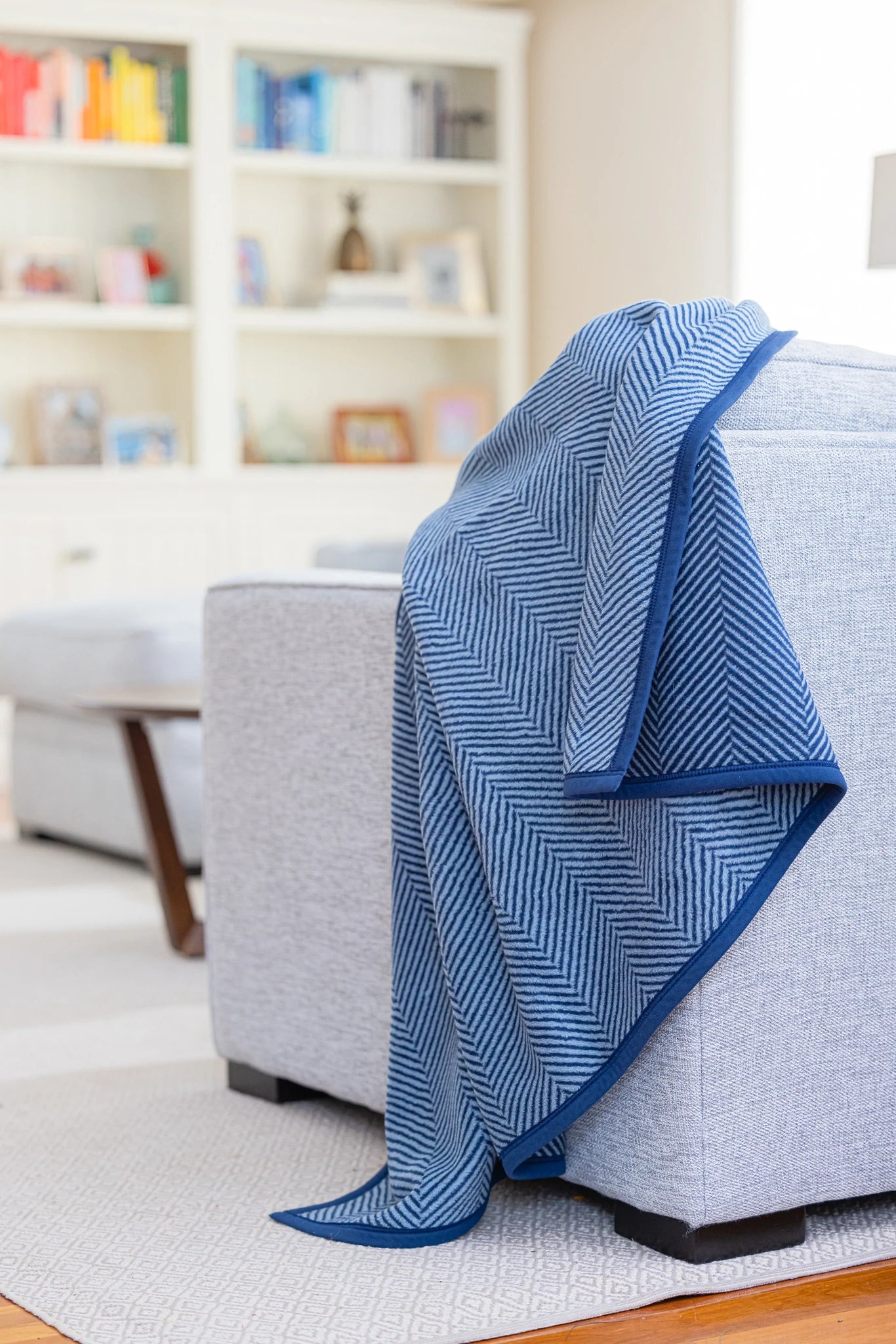 Harborview Herringbone Navy Chappy Wrap