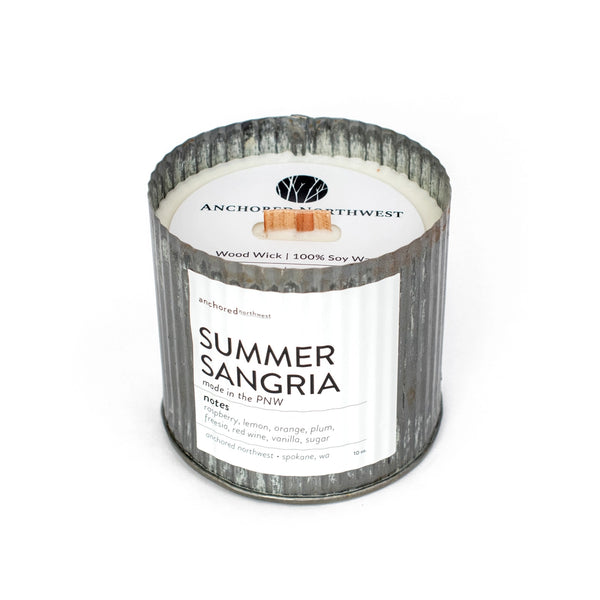 Summer Sangria Wooden Wick Soy Candle