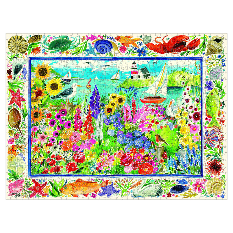 Seagull Garden 1000 Piece Rectangle Puzzle