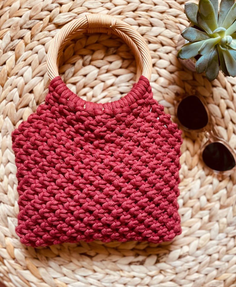 Macrame Purse with Handle