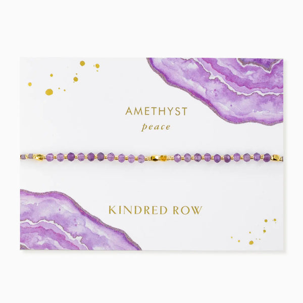Amethyst Healing Gemstone Stacking Bracelet