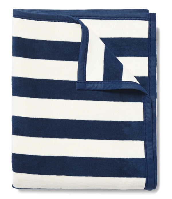 Classic Navy Stripe Original Blanket Chappy Wrap