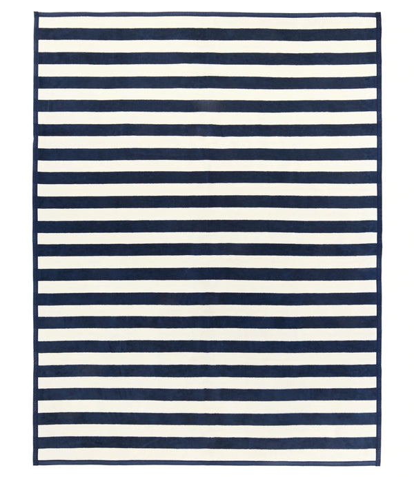 Classic Navy Stripe Original Blanket Chappy Wrap