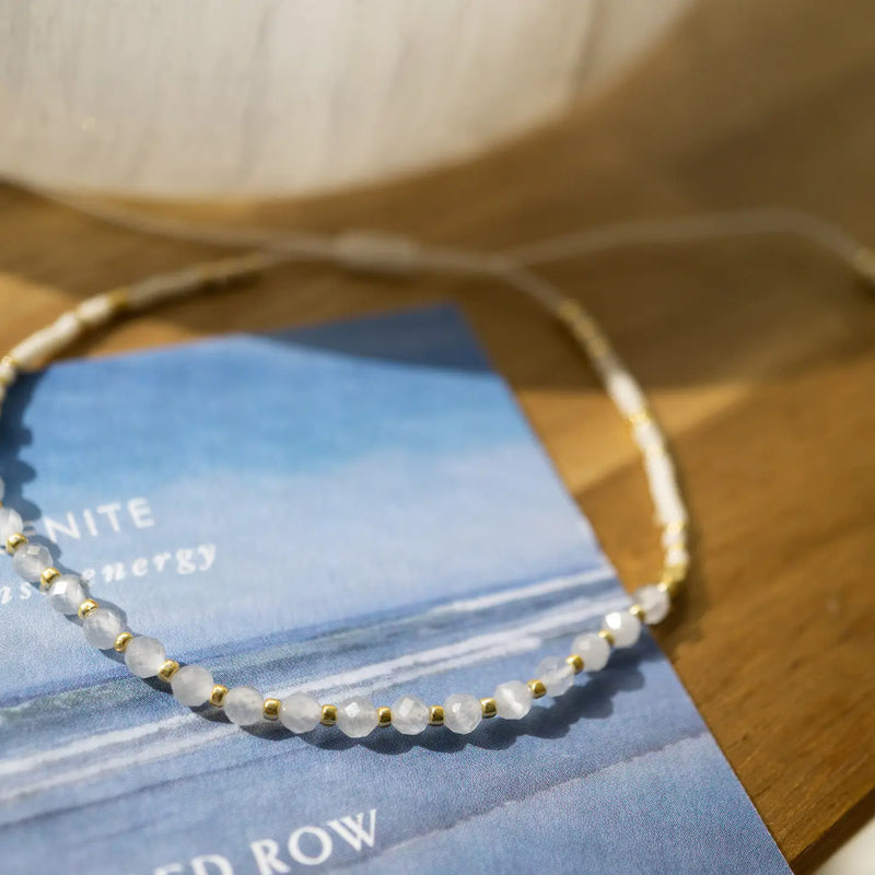 Selenite Healing Gemstone Stacking Bracelet
