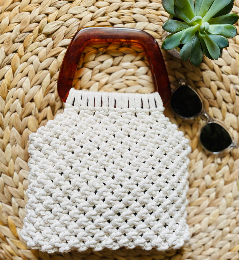 Macrame Purse with Handle