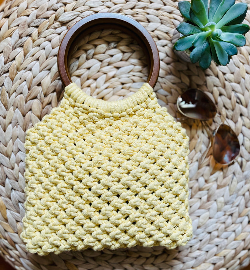 Macrame Purse with Handle