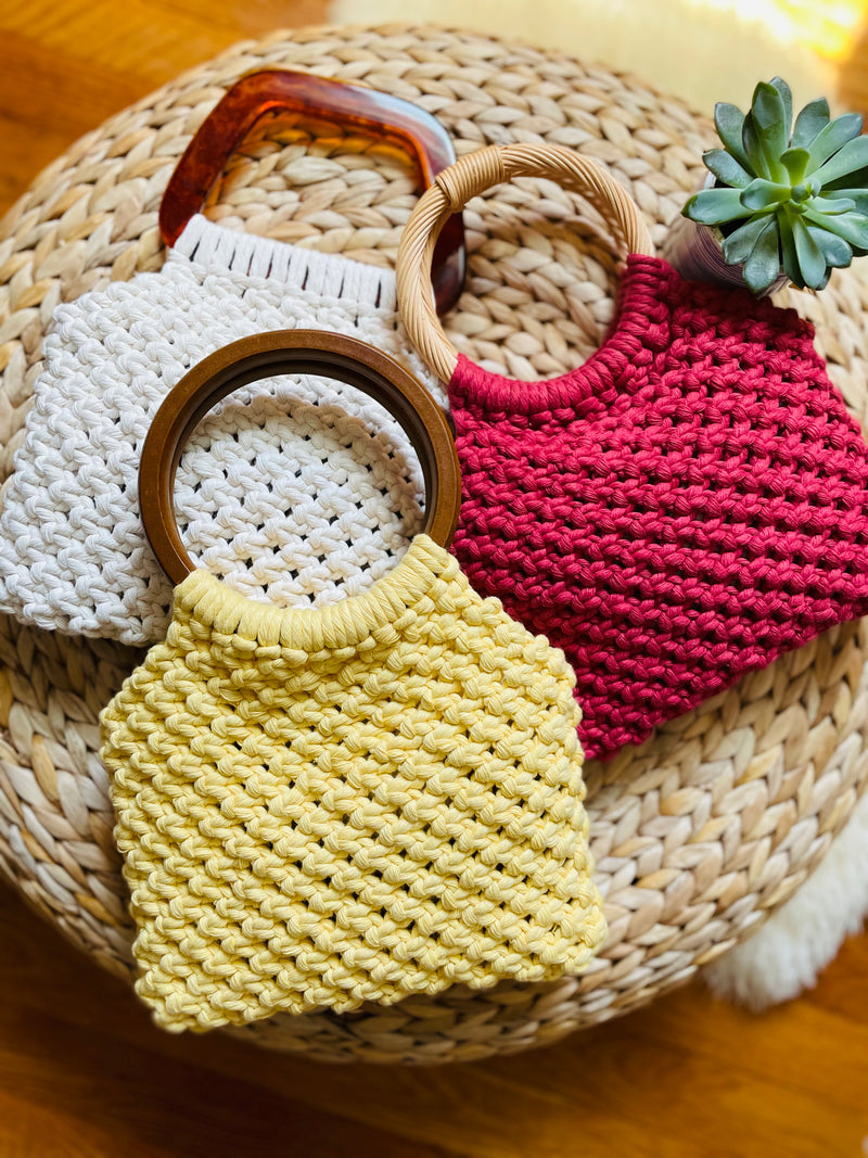 Macrame Purse with Handle